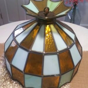 Tiffany style beautiful vintage hanging light fixt